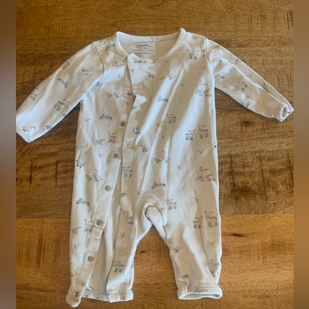 Pehr White Animal Print Kids One‎ Piece